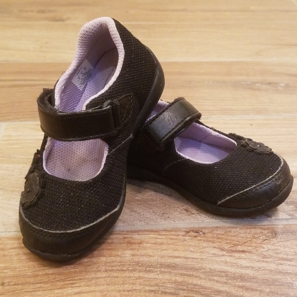 Sparkly Black Toddler Shoes